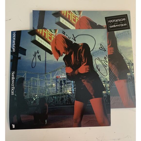 SUNFLOWER BEAN Headful Of Sugar / Vinyl LP limited ORANGE + SIGNED PRINT